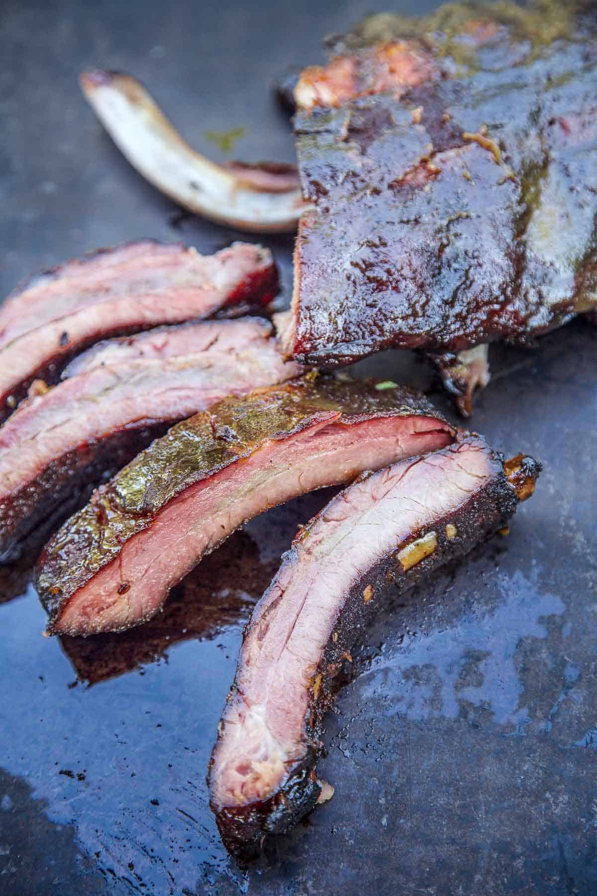 Honig-Dijon Smoked Ribs